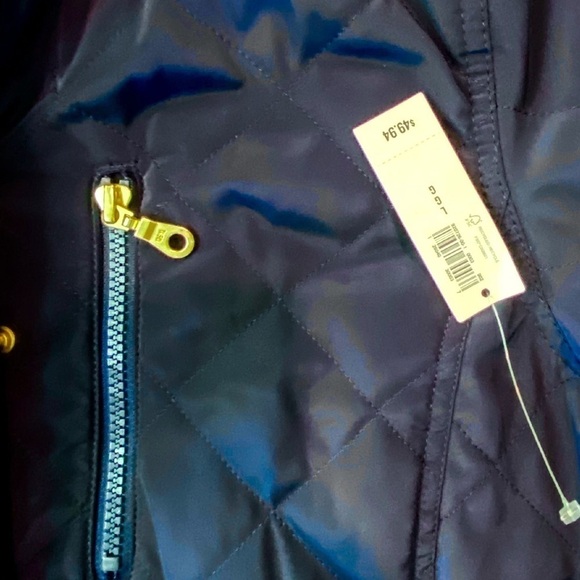 Old Navy Quilted Navy Jacket w/Hoodie Size Large - Picture 8 of 13
